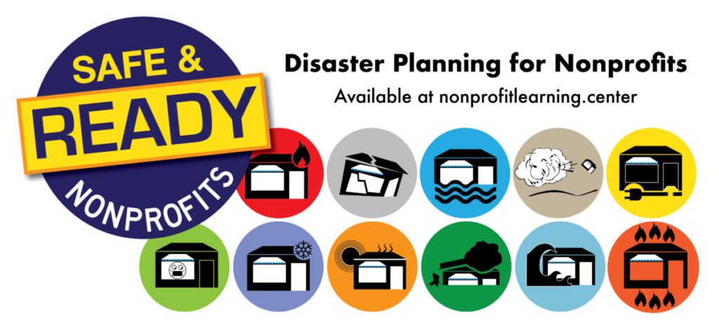 Disaster Planning for Nonprofits icons